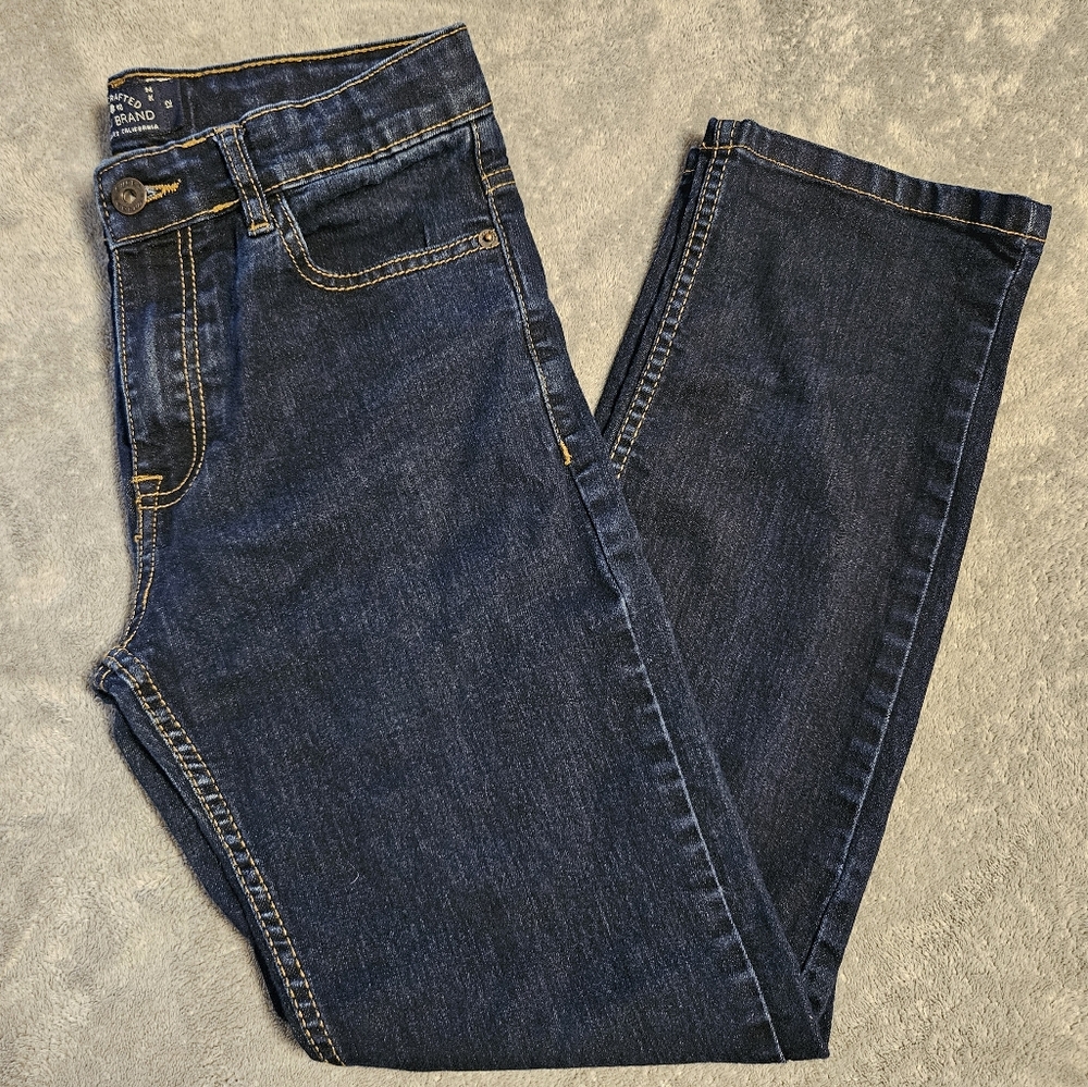 Lucky Brand Girl's Classic Straight Jeans Dark Wash Size 10